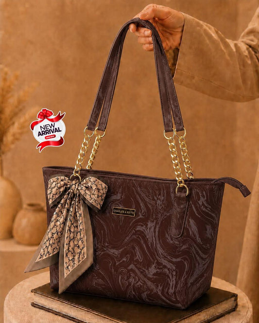 Big Size Tote Bag with Imported Scarf for Girls
