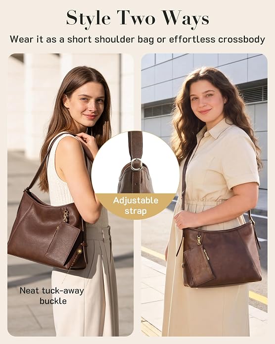 Bag for Women PU Leather Purses, Multi-pocket Crossbody Handbags with Zipper,Shoulder Bags Tote Purse