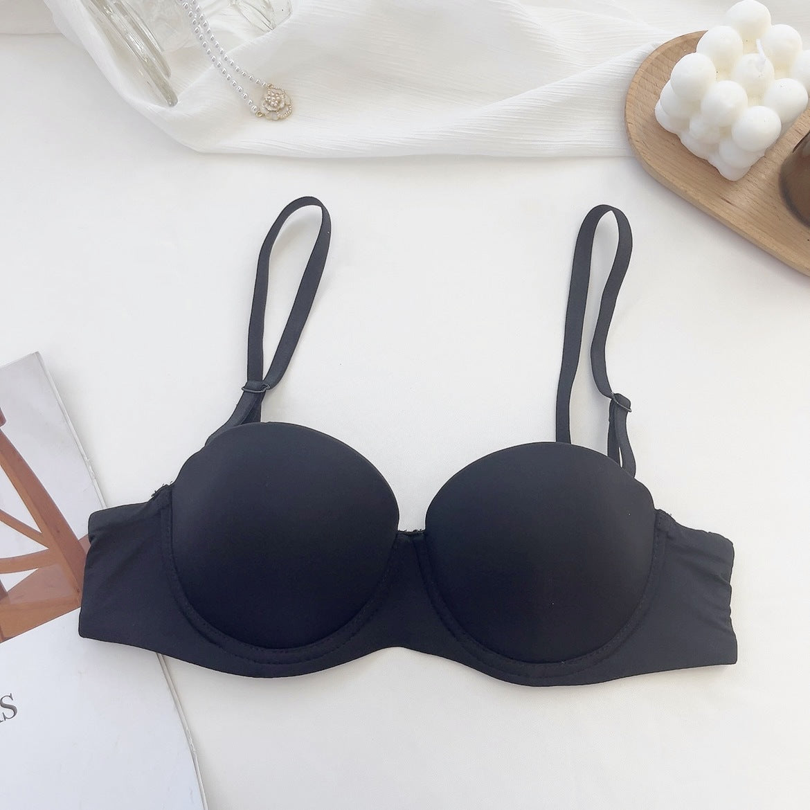 Seamless Push Up Bra For Women Brassiere Sexy Underwear Wirefree Bralette Female Lingerie Intimate Deep V Padded Bras