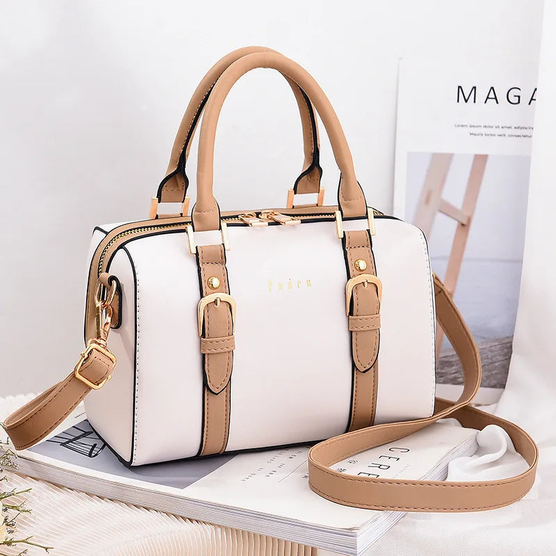 Designer Female Boston Pillow Bag Large Capacity Female Handbag Women's Casual Shoulder Bag Versatile Female Crossbody Bags