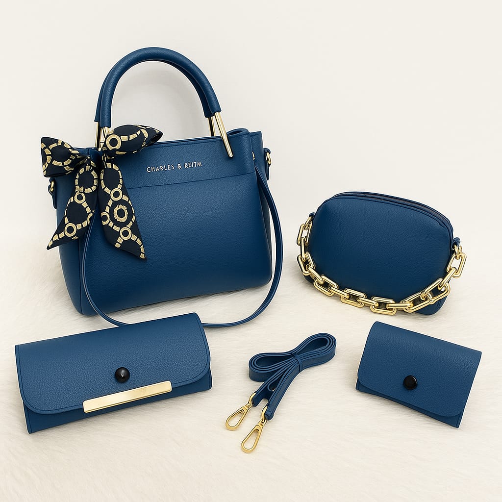 4-PCS  RABEN TAI PREMIUM LEATHER HANDBAGS