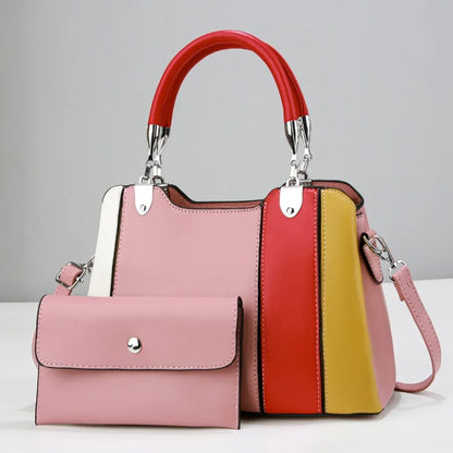 Versatile Three Color Women's Bag Fashion Women's Casual Tote Bag New Style Women's Handbag Temperament Shoulder Crossbody Bag