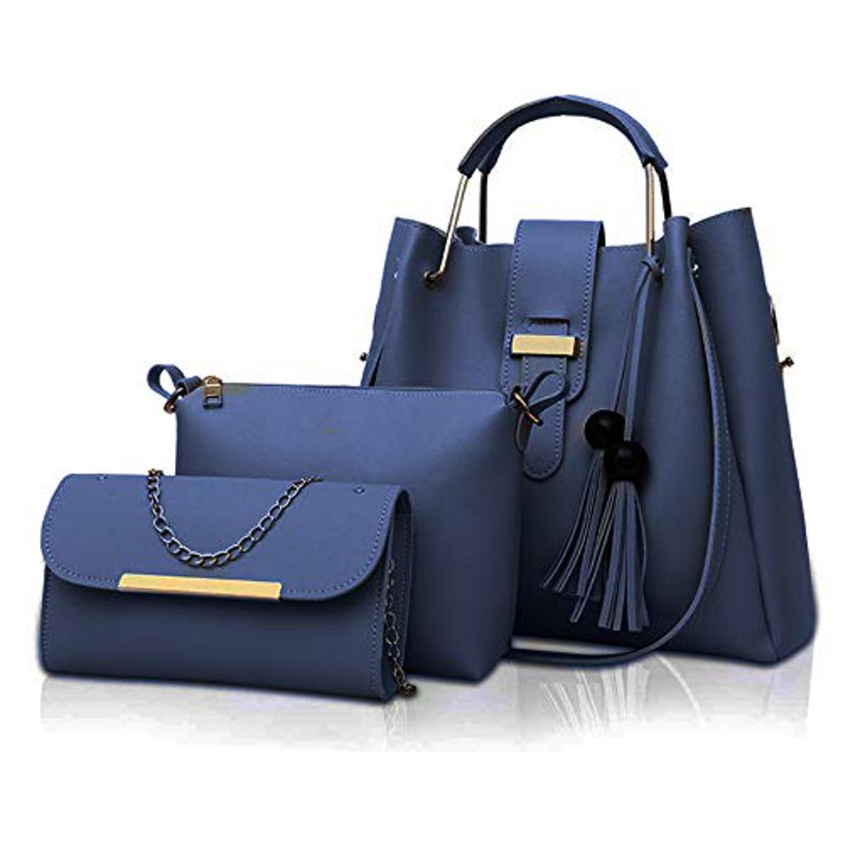 Luxury 3 piece Bagset Women's Cross Body & Shoulder Bag - hand bag for girls , bags for girls , Bags for women , Large Capacity Women Bag Ladies Leather