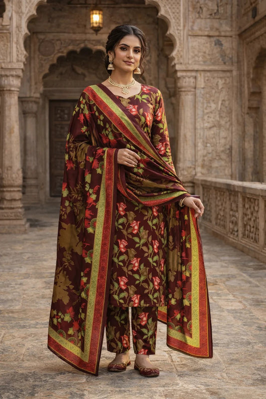 Swiss Lawn Unstitched 3 Piece Suit - A1769