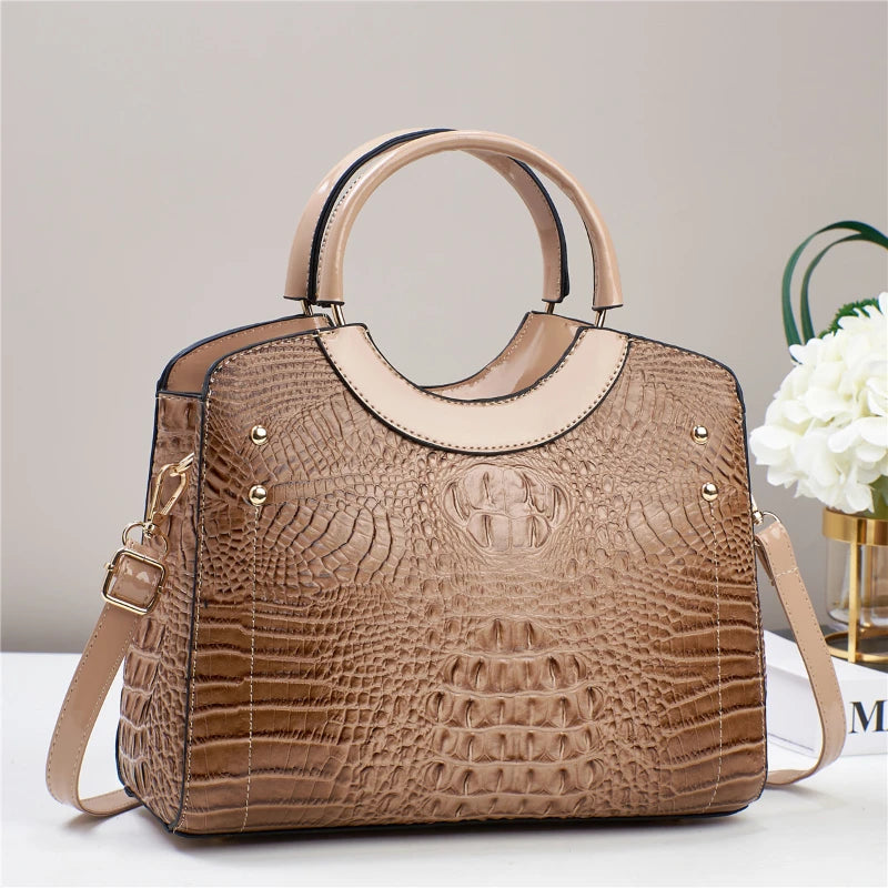 2024 New Fashion Versatile Crossbody Handbag with Large Capacity Shoulder Korean Edition Implified New Ladies Shopping Tote Bag