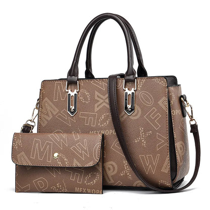 2024 New Fashion 2 Piece Set Handbag Women Bags Large Capacity Women Single Shoulder Crossbody Bag Luxury Designer Shopping Bag