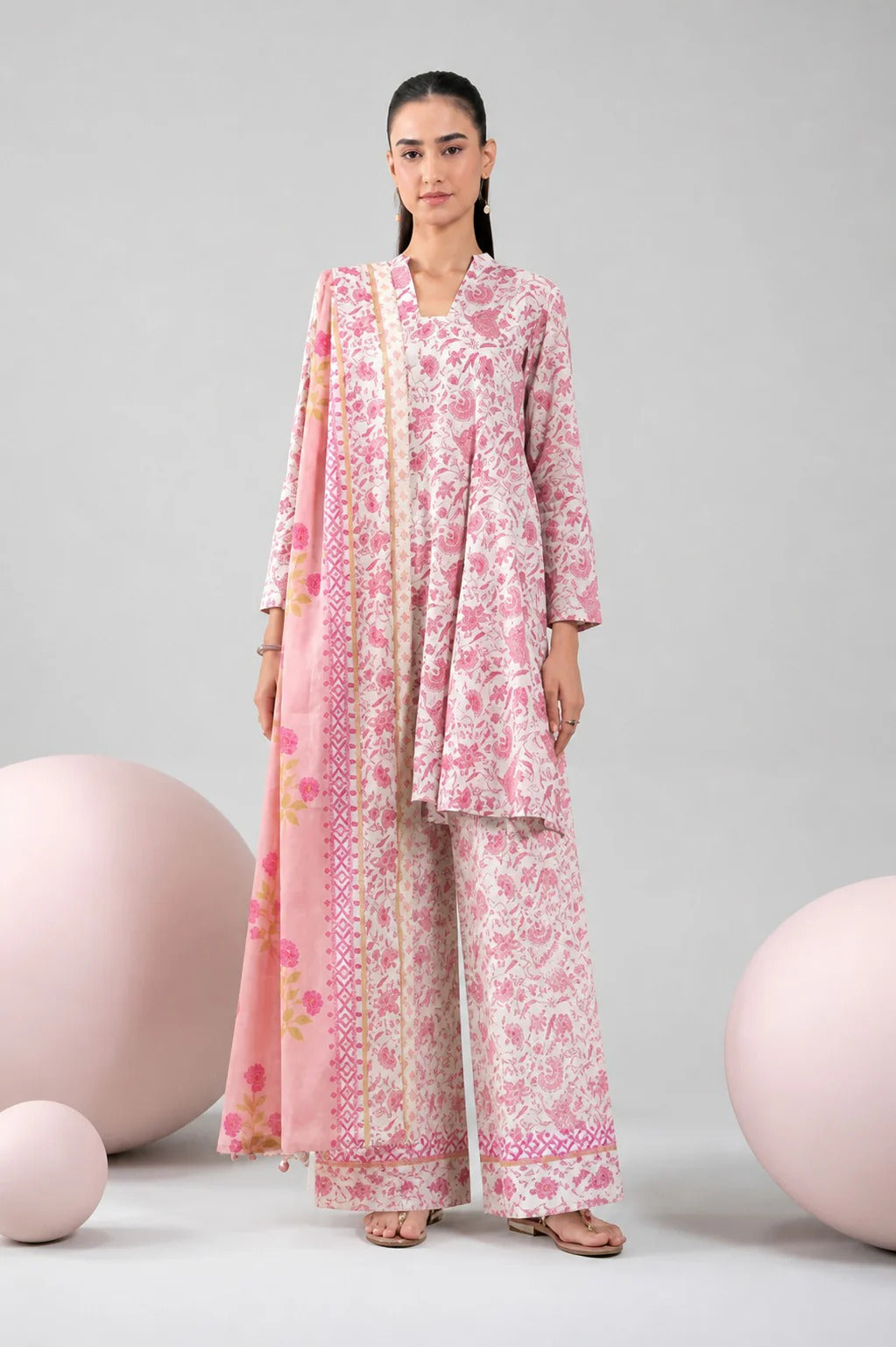 Unstitched Breeze Lawn Suit, All Over Stylish Printed Summer Wear Collection – Random Article VG- 1