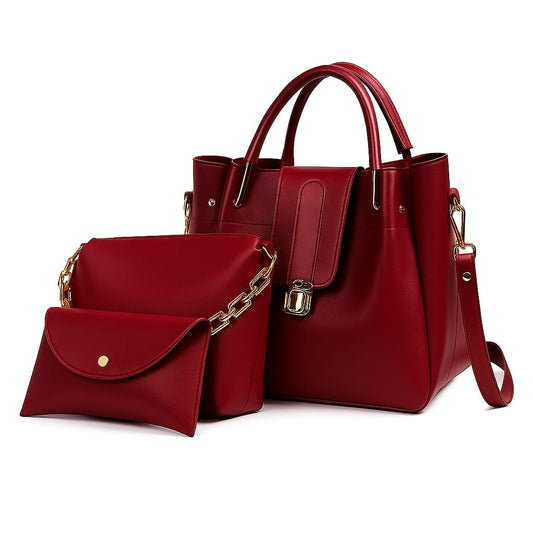 3-PCS PREMIUM LEATHER HANDBAGS