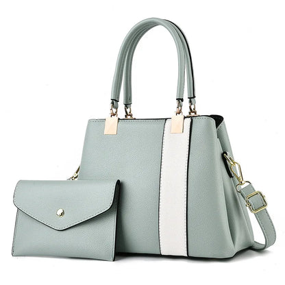 2024 New Female Crossbody Composite Bag Contrast Color Handbag Zero Wallet Large Capacity Designer Shoulder Bag Bolsa Feminina