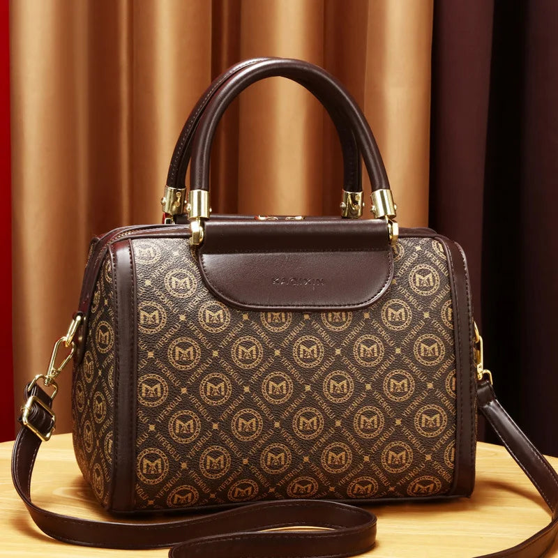 High Quality Women's Pillow Bag 2024 New Boston Women's Bag Retro Ladies Handbag Versatile Single Shoulder Crossbody Bag