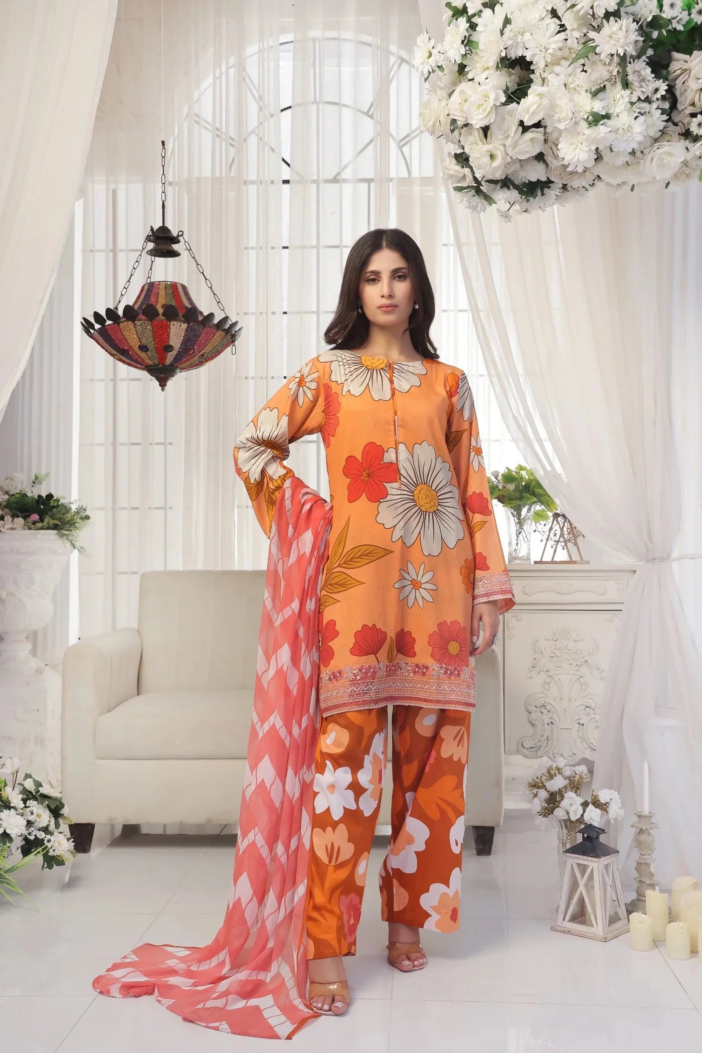 Unstitched Breeze Lawn Suit, All Over Stylish Printed Summer Wear Collection – Random Article VG- 57