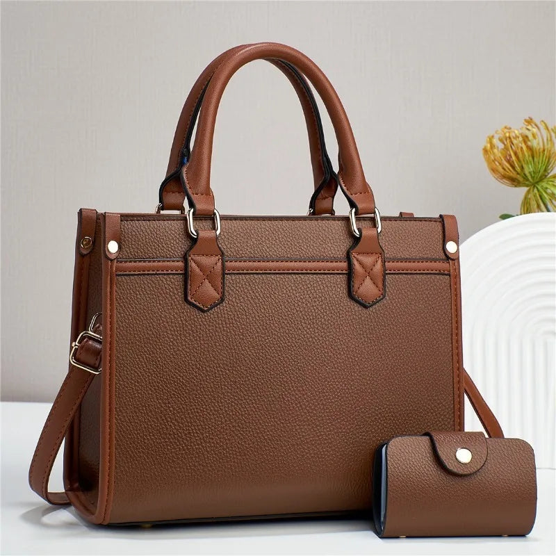 Fashionable Minimalist Women'S Handbag New Fashionable Contrasting Color Shoulder Bag With Large Capacity Casual Crossbody Bag