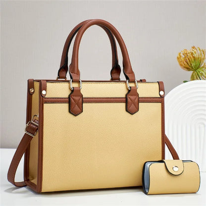 Fashionable Minimalist Women'S Handbag New Fashionable Contrasting Color Shoulder Bag With Large Capacity Casual Crossbody Bag
