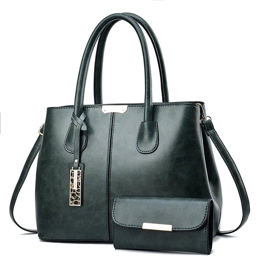 Two Piece Set Women Handbags Ladies Large Tote Bag Female Square Shoulder Bags Bolsas Femininas New Fashion Crossbody Bags women