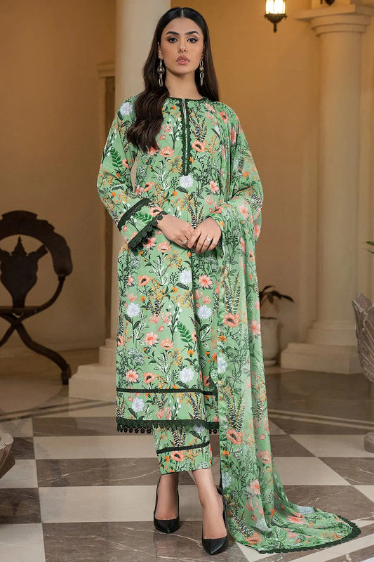 Unstitched Breeze Lawn Suit, All Over Stylish Printed Summer Wear Collection – Random Article VG- 92