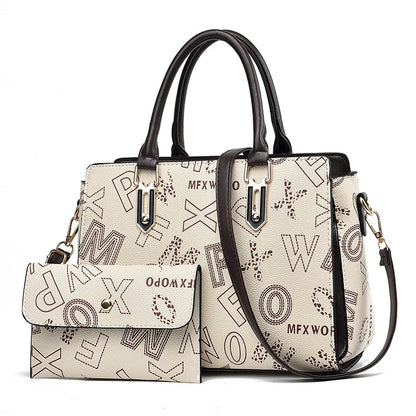 2024 New Fashion 2 Piece Set Handbag Women Bags Large Capacity Women Single Shoulder Crossbody Bag Luxury Designer Shopping Bag