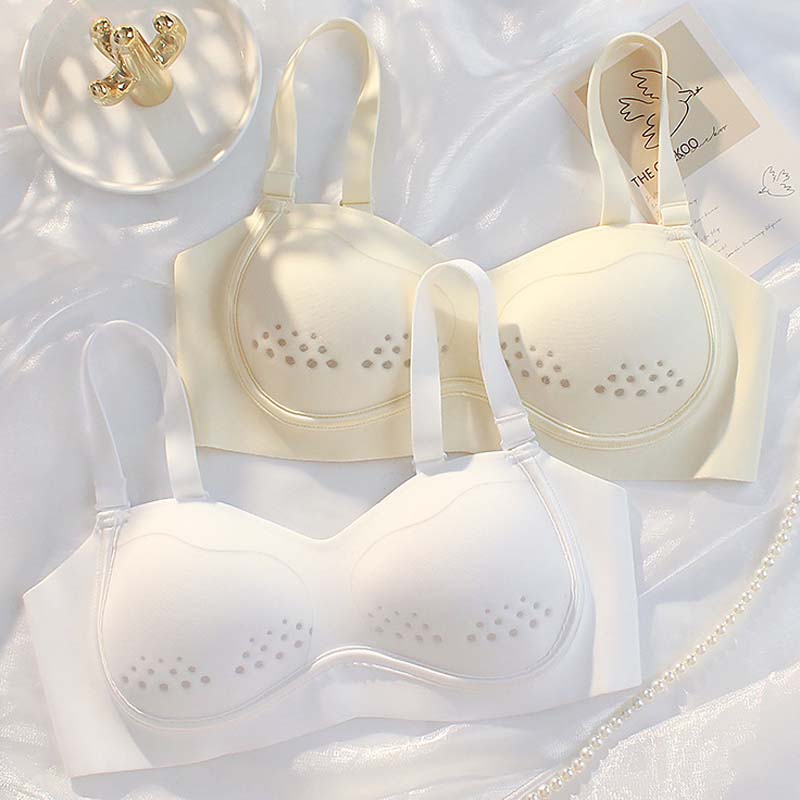 for Women Blue Green One-Piece Bra Sets Seamless Bralette Cotton Panties Push Up Underwear Wireless Lingerie Set A B
