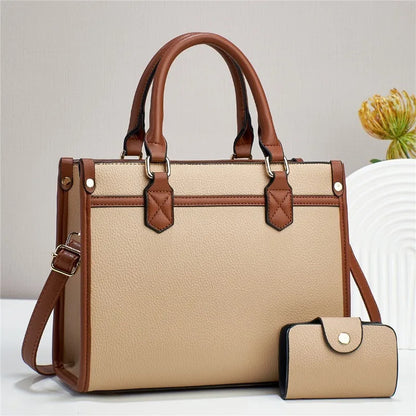 Fashionable Minimalist Women'S Handbag New Fashionable Contrasting Color Shoulder Bag With Large Capacity Casual Crossbody Bag