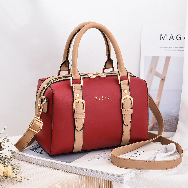 Designer Female Boston Pillow Bag Large Capacity Female Handbag Women's Casual Shoulder Bag Versatile Female Crossbody Bags