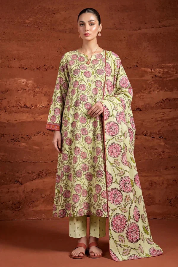 Unstitched Breeze Lawn Suit, All Over Stylish Printed Summer Wear Collection – Random Article VG- 87