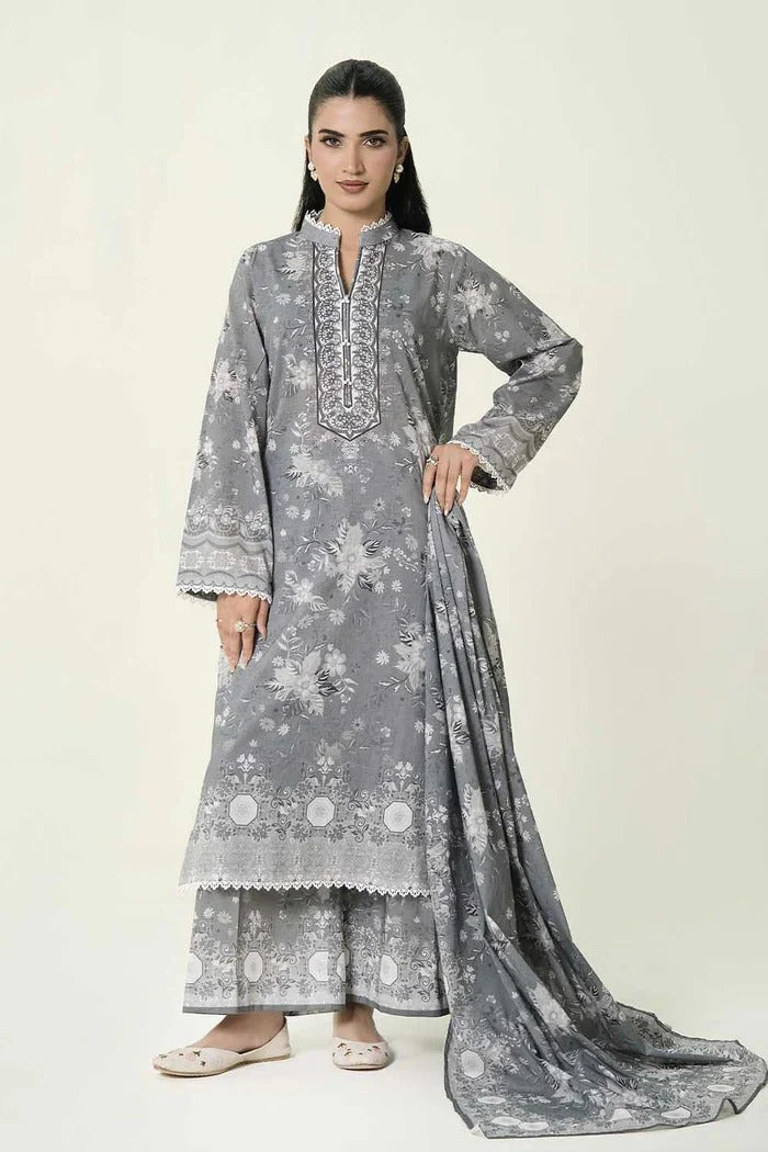 Unstitched Breeze Lawn Suit, All Over Stylish Printed Summer Wear Collection – Random Article VG- 79