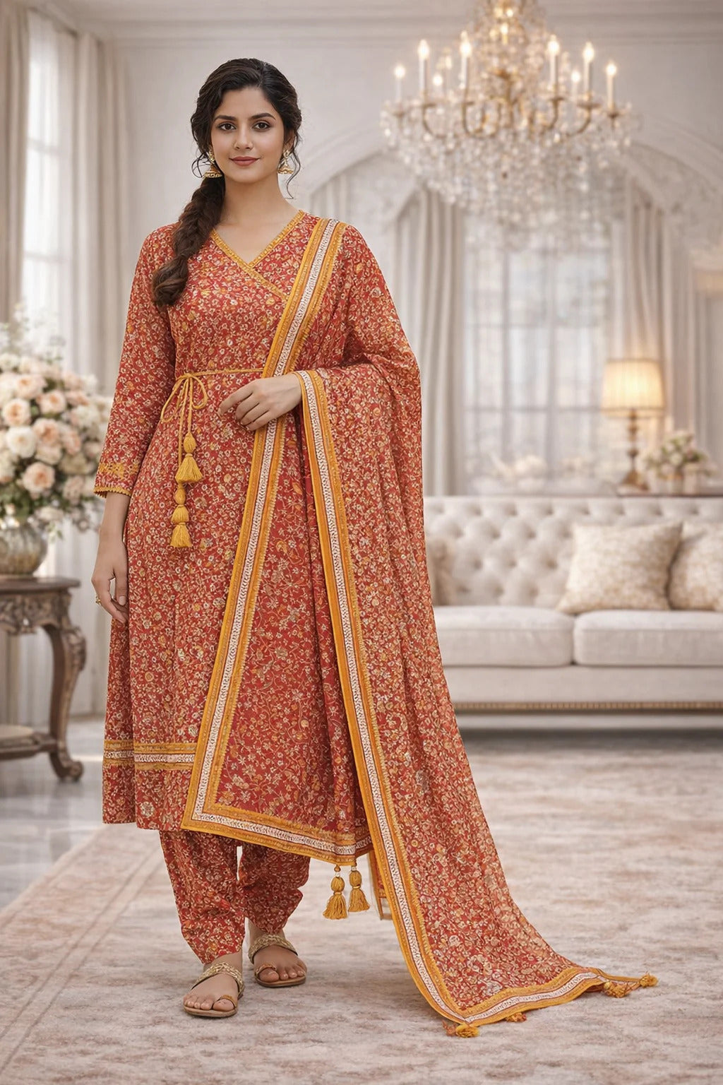Swiss Lawn Unstitched 3 Piece Suit - A1726