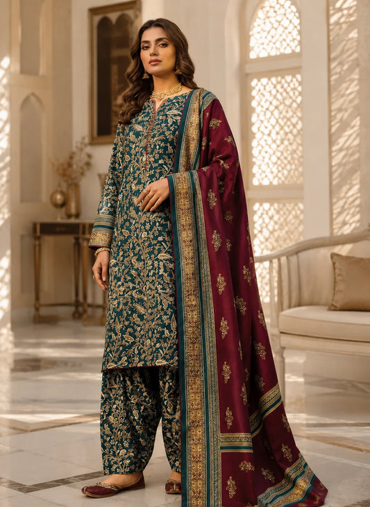 Swiss Lawn Unstitched 3 Piece Suit - A1721