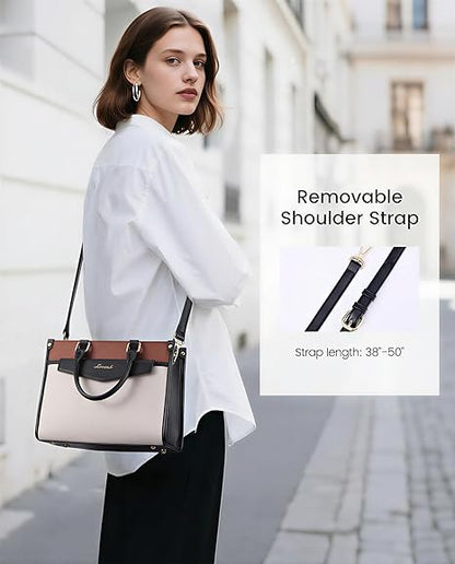 Purses and Handbags for Women, Trendy Satchel Tote Purse, PU Leather Crossbody Shoulder Bag Top Handle for Ladies