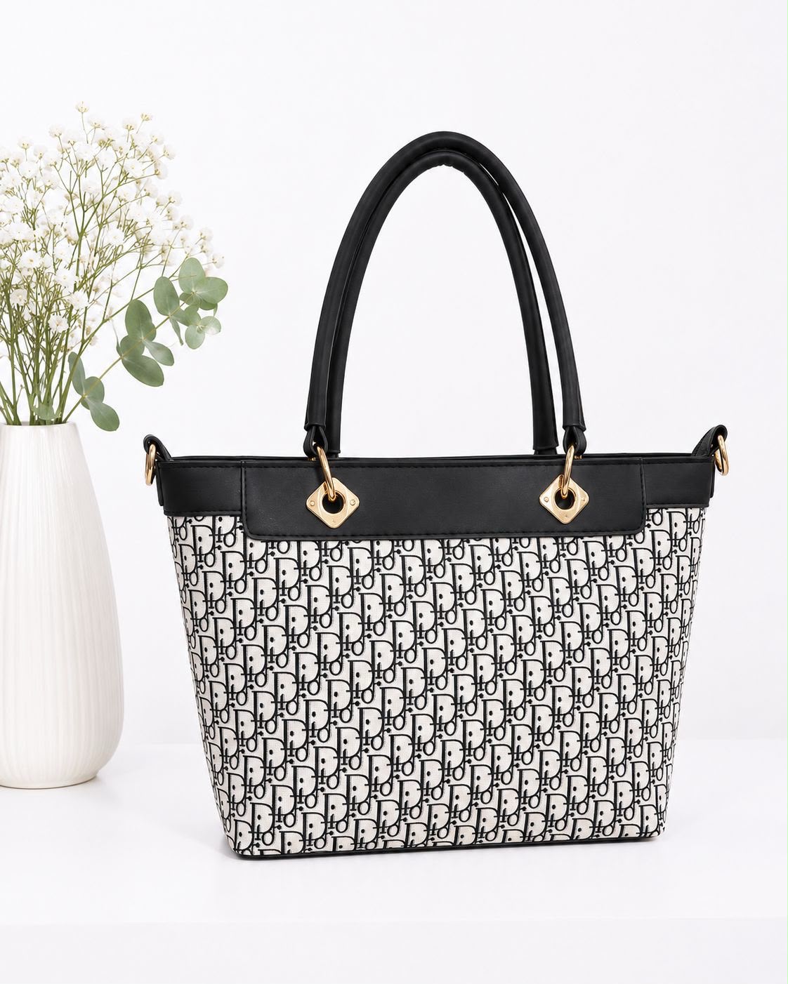 High Quality Medium Size Dior tote Bag With Adjustable Long Belt