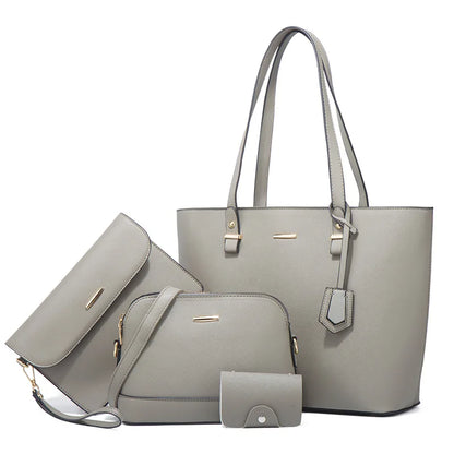 4 Sets Luxury Leather Handbag for Women 2024 Designer Female Shoulder Crossbody Bag Ladies tote bag Sac A Main