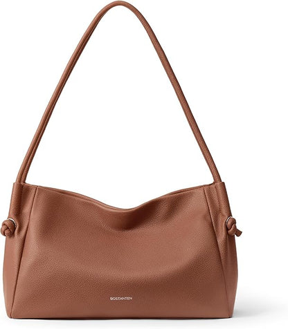 Shoulder Bag for Women Pebbled Vegan Leather Purses Soft Hobo Handbag Supple Bag for Travel Work