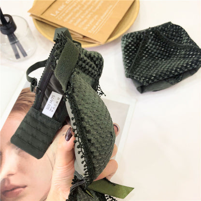 For Women Green Padded Bras Panties Push Up Bra Set Sexy Lingerie Set Underwear Lovely One-Piece Bra Sets