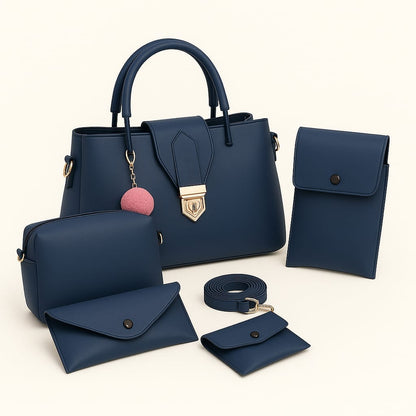 5-PCS AIRA  PREMIUM LEATHER HANDBAGS