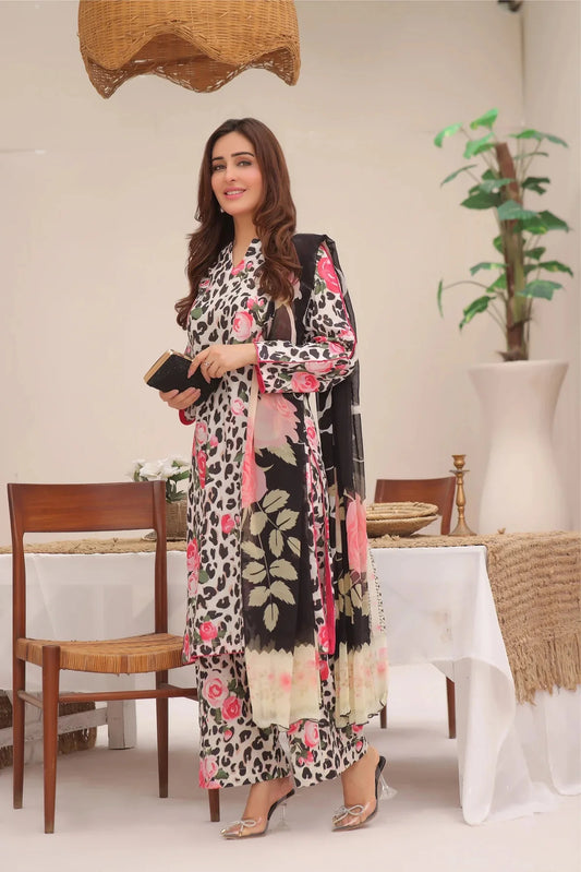 Unstitched Breeze Lawn Suit, All Over Stylish Printed Summer Wear Collection – Random Article VG- 49