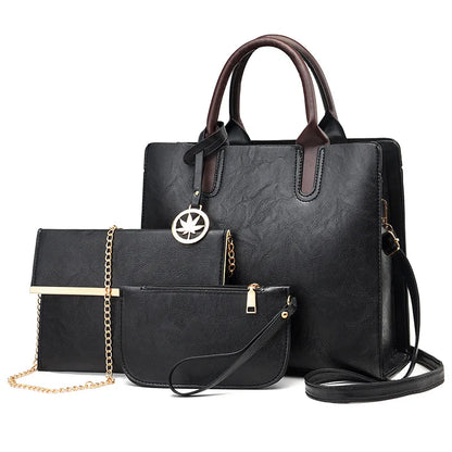 Women's Composite Bag 2024 New European & American Large Capacity Women's Handbag Two-piece Set Women's Shoulder Crossbody Bag