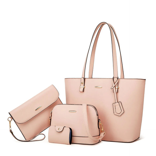 4 Sets Luxury Leather Handbag for Women 2024 Designer Female Shoulder Crossbody Bag Ladies tote bag Sac A Main