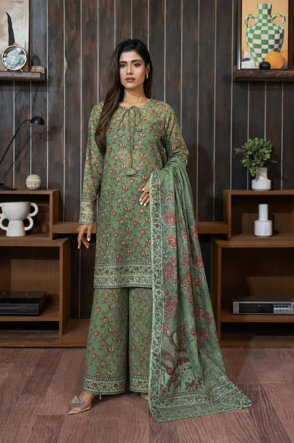 Unstitched Breeze Lawn Suit, All Over Stylish Printed Summer Wear Collection – Random Article VG- 6