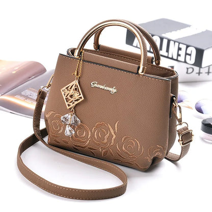 Fashion Brand Women's Bags New Embroidered Handbag Exquisite Ladies Shopping Crossbody Shoulder Bag Tote Bag Small Square Bag