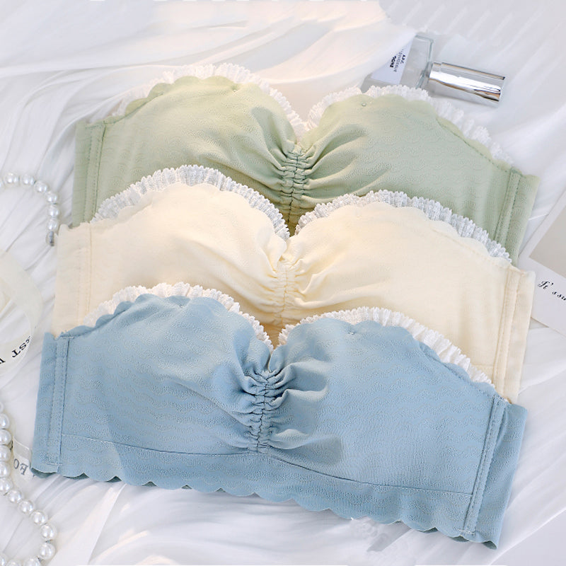 New For Women Red Padded Straps Half Cup Bras Cotton Panties Push Up Bra Set Sexy Lingerie Set Underwear A B