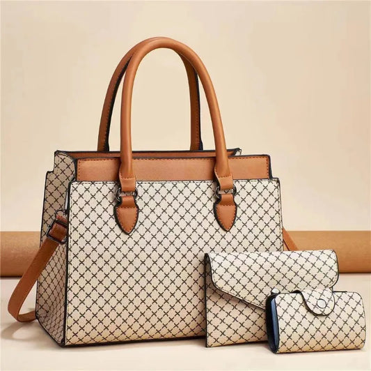 Large Tote Bag Hot Selling Women's Bag New 2024 Casual Large Capacity Printing 3piece Set Women's Composite Bag Handbags