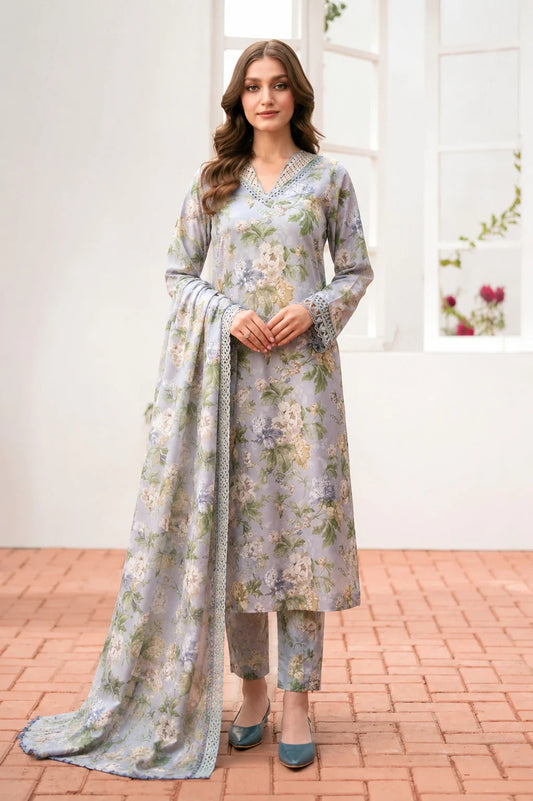 Unstitched Breeze Lawn Suit, All Over Stylish Printed Summer Wear Collection – Random Article VG- 64
