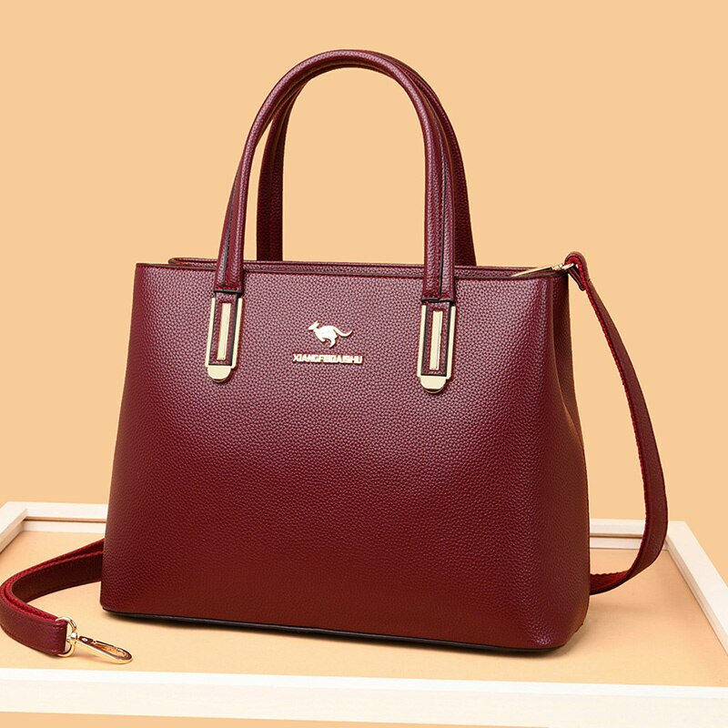 Brand Designer Handbags for Women 2024 New High Quality Pu Leather Shoulder Crossbody Bag Female Solid Color Messenger Bag Totes