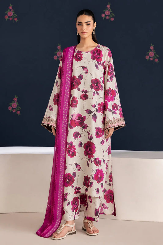 Unstitched Breeze Lawn Suit, All Over Stylish Printed Summer Wear Collection – Random Article VG- 101