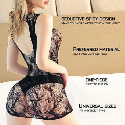 Lingerie for Women Naughty Fishnet Lingerie Set Bodysuit Outfits Teddy Babydoll