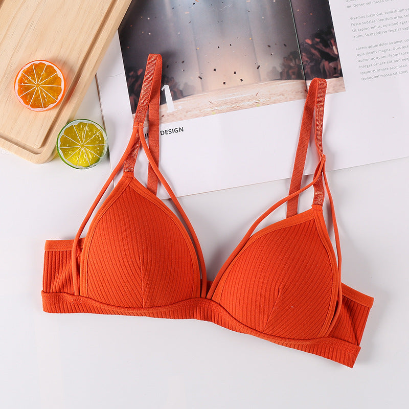 Women's Bra Thin Wireless Underwear Brassiere  Lingerie Push up Bras Padded Soft Bra Crop Top Bralette Female