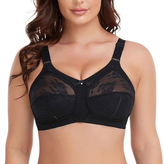 New Style Non Padded Non Wired  Cappri Cotton Half Net Under Belt Bra Cotton Bra 3 Hook Fancy Net Size 32 to 50 Cups B C  D  DD For All Women And Girls