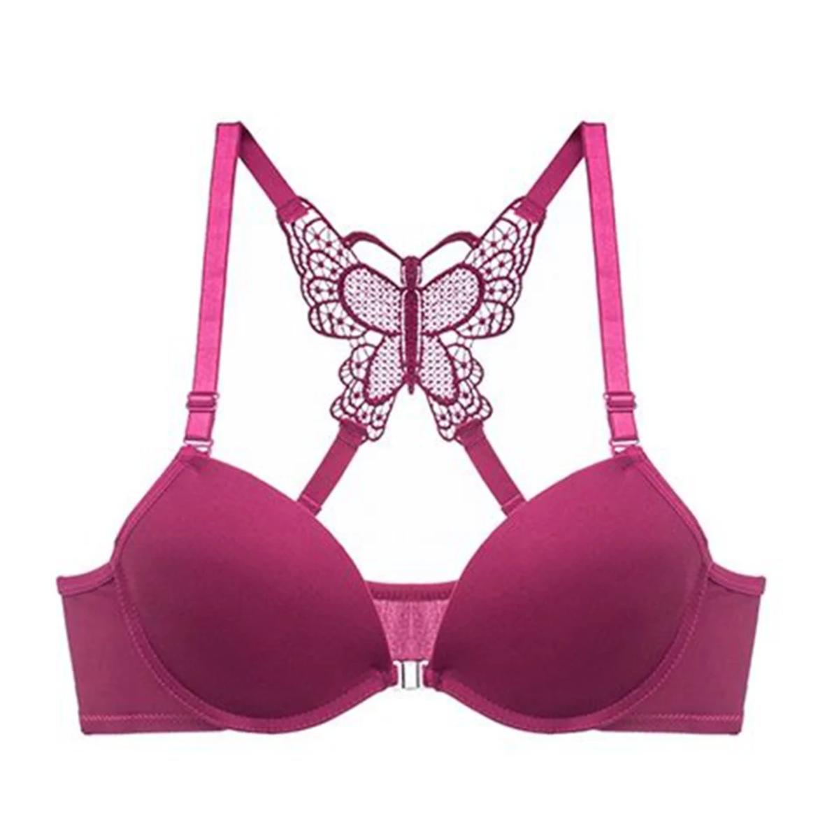 New  Design Bra Butterfly Style Push Up Bra For Women And Girls Front Open Padded Bra Unique Design bra (all colour availabe )