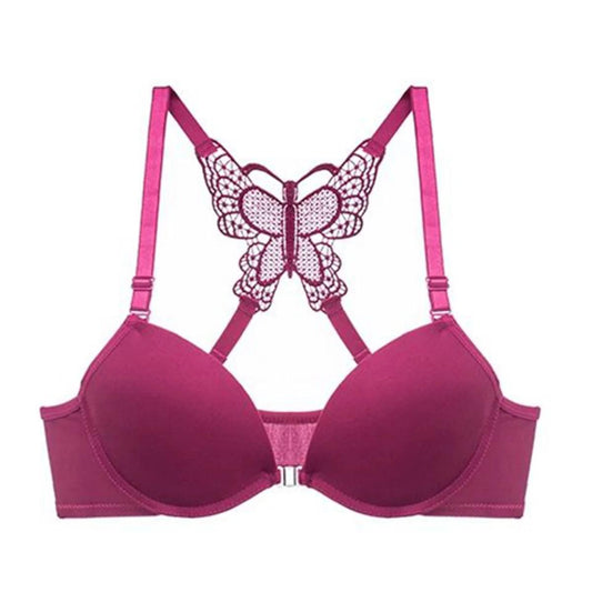 New  Design Bra Butterfly Style Push Up Bra For Women And Girls Front Open Padded Bra Unique Design bra (all colour availabe )