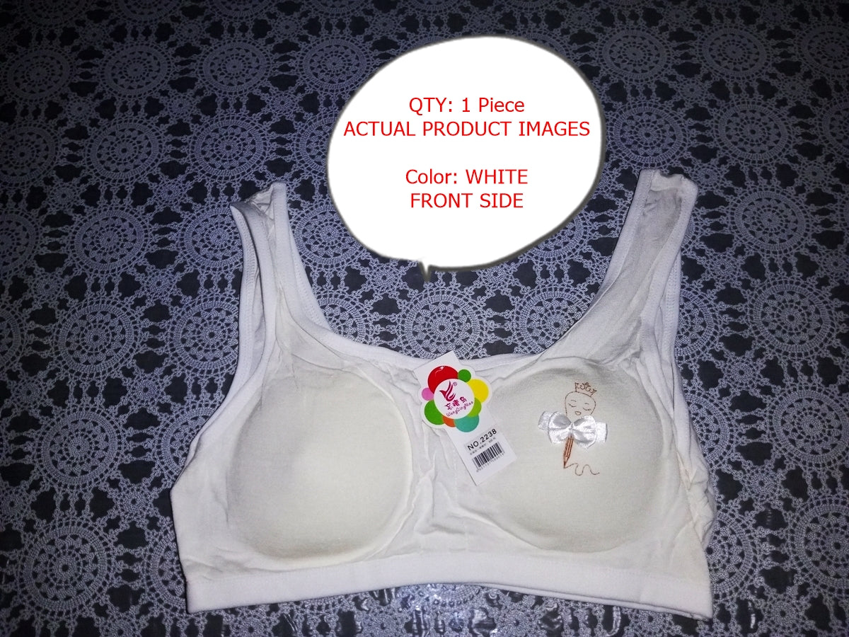 1 Pc Girls Padded Bra (Padded Bra with Removable Pads for Teenage) Girls Bra