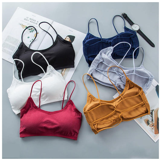 New Style Random Color Women Lace Push Up Cotton Double padded bra for women and girls